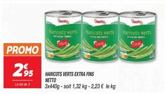 Netto Haricots verts extra fins netto offre