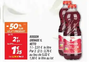 Netto Boisson grenade 1L netto offre