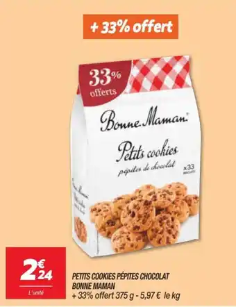 Netto Petits cookies pépites chocolat BONNE MAMAN offre