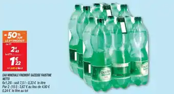 Netto Eau minerale finement gazeuse faustine netto offre