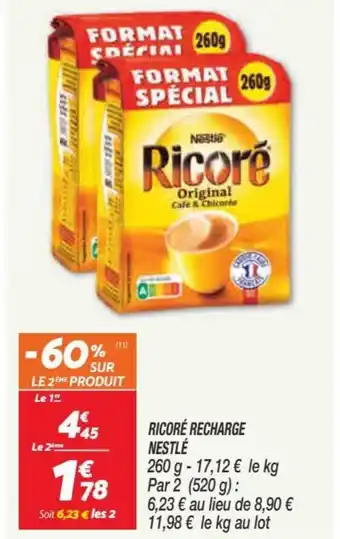 Netto Ricoré recharge nestle offre