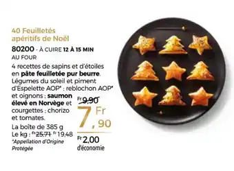 Thiriet 40 feuilletés apéritifs de noël offre