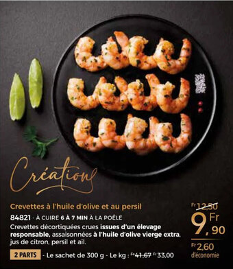 Thiriet Crevettes à l'huile d'olive et au persil offre