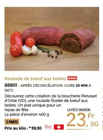 Thiriet Roulade de bœuf aux bolets offre