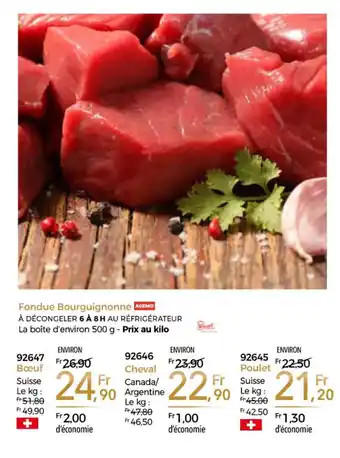Thiriet Fondue bourguignonne offre