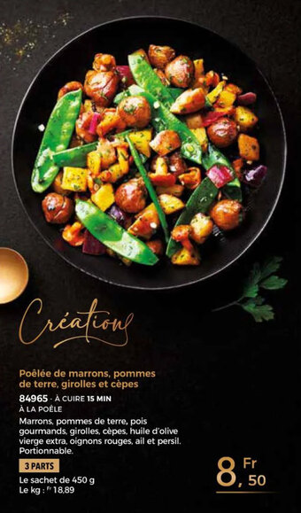 Thiriet Poêlée de marrons, pommes de terre, girolles et cèpes offre