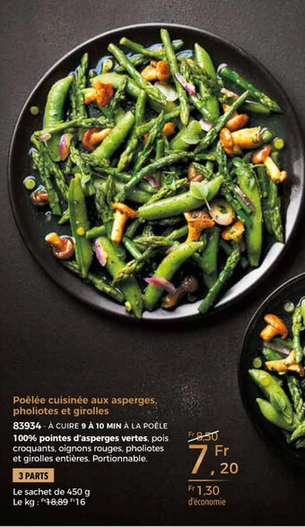 Thiriet Poêlée cuisinée aux asperges pholiotes et girolles offre