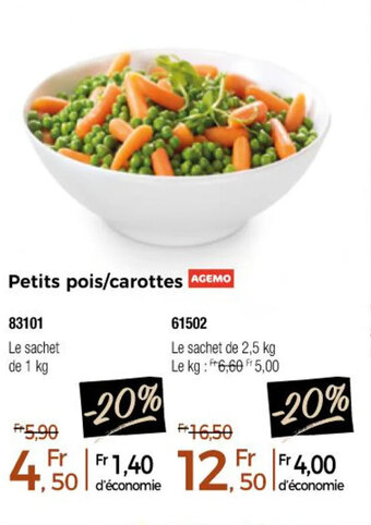 Thiriet Petits pois/carottes offre