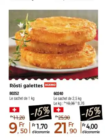 Thiriet Rösti galettes offre