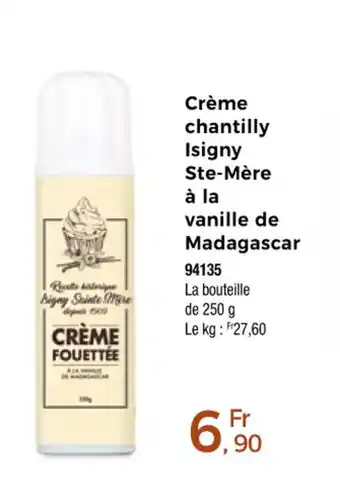 Thiriet Crème chantilly isigny ste-mère offre