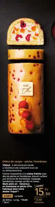 Thiriet Délice du verger - pêche / framboise offre