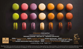 Thiriet 6 macarons mono-parfum offre