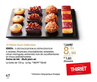 Thiriet 12 petits fours collection offre