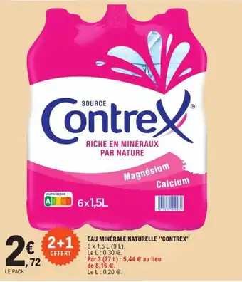 E.Leclerc Eau minérale naturelle "CONTREX" offre