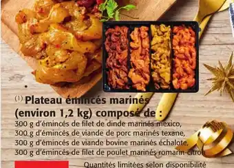 Colruyt Plateau émincés mariné offre