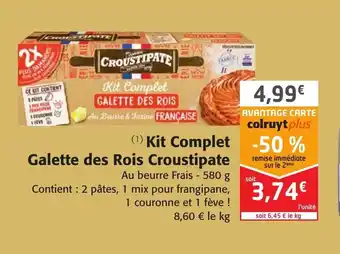 Colruyt Kit complet galette des rois croustipate offre