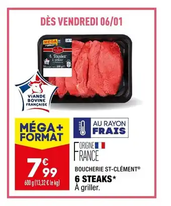 ALDI 6 steaks offre