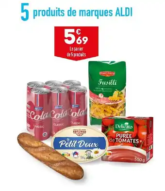 ALDI 5 produits de marques ALDI offre