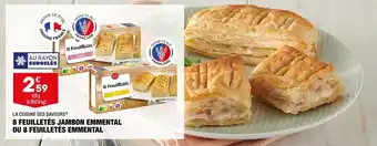 ALDI 8 feuilletés jambon emmental ou 8 feuilletés emmental offre