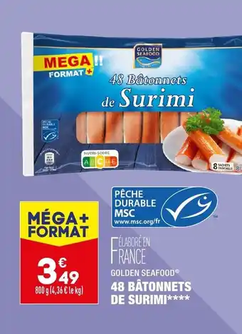 ALDI 48 bâtonnets de surimi offre