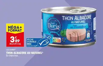 ALDI Thon albacore au naturel offre