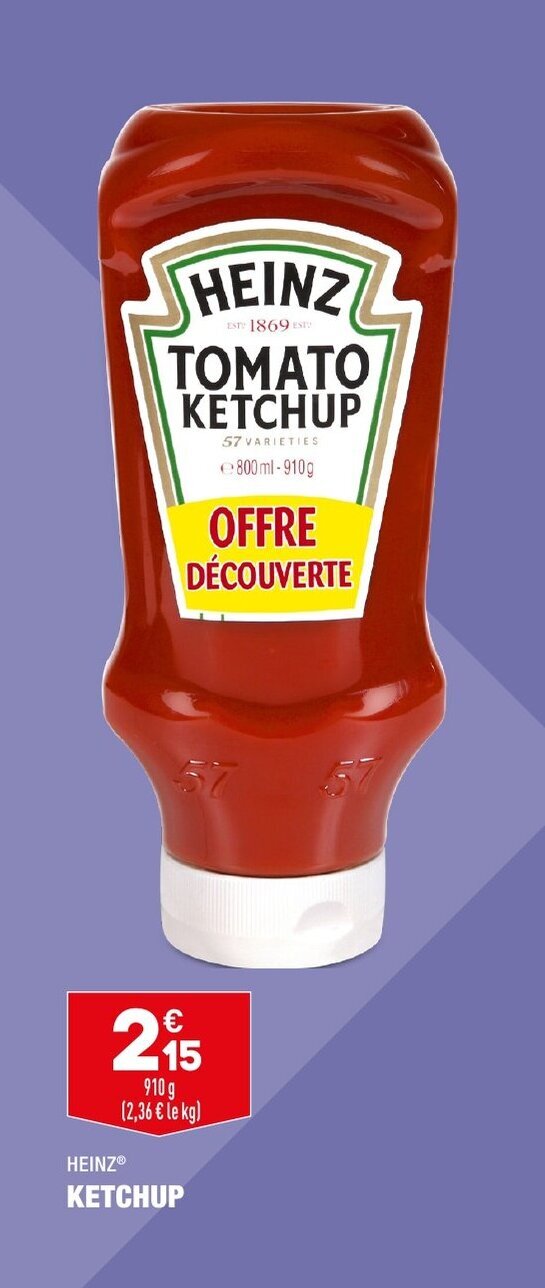 Promo Ketchup chez ALDI