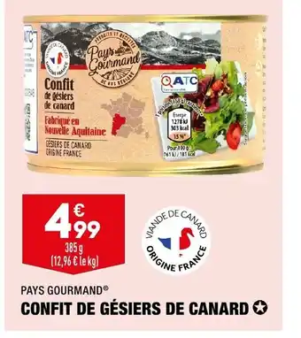ALDI Confit de Gesiers de Canard offre