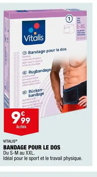 ALDI Bandage Pour Le Dos offre