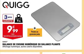 ALDI Balance de Cuisine Numerique Ou Balance Pliante offre