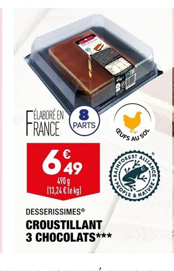 ALDI Croustillant 3 Chocolats offre