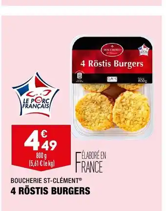 ALDI 4 Rostis Burgers offre