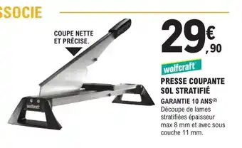 E.Leclerc Brico Presse Coupante Sol Stratifié offre