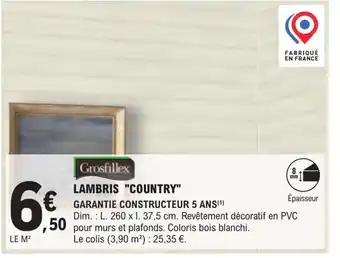 E.Leclerc Brico Lambris Country offre