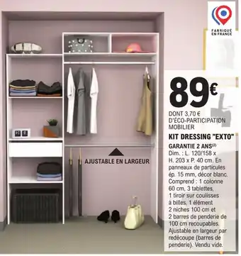 E.Leclerc Brico Kit Dressing Exto offre