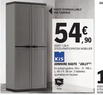E.Leclerc Brico Armoire Haute Jolly offre