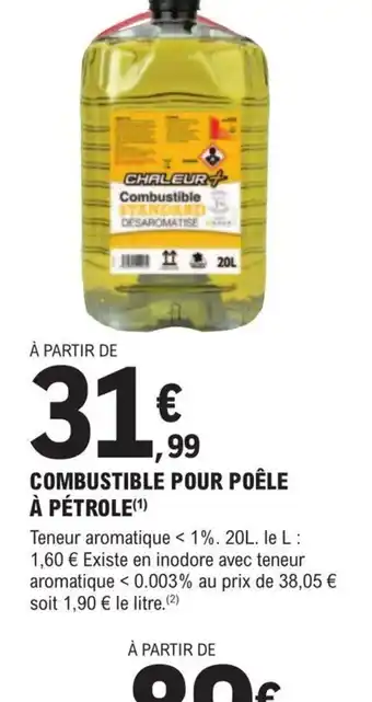 E.Leclerc Brico Combustible Pour Poêle à pétrole offre