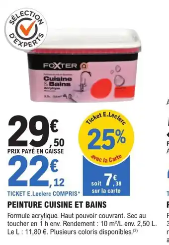 E.Leclerc Brico Peinture Cuisine Et Bains offre