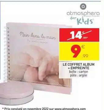 Stokomani Le coffret album + empreinte atmosphera for kids offre