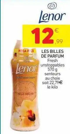 Stokomani Les billes de parfum lenor offre