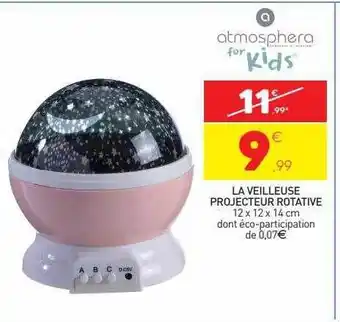 Stokomani La veilleuse projecteur rotative atmosphera for kids offre
