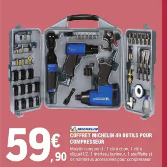 E.Leclerc Brico Coffret Michelin 49 Outils Pour Compresseur offre