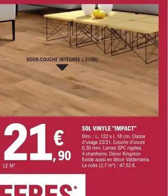 E.Leclerc Brico Sol Vinyle Impact offre