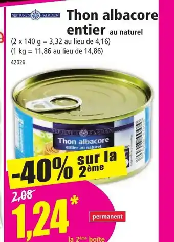 Norma Thon albacore entier offre