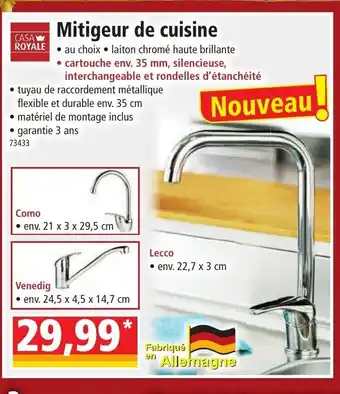 Norma Mitigeur de Cuisine offre