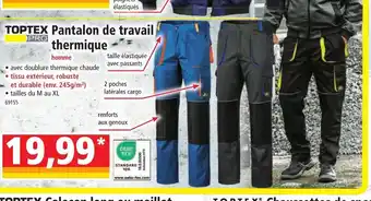 Norma Toptex Pantalon de Travail Thermique offre
