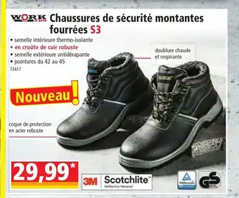 Norma Chaussures de Sécurité Montantes fourrées offre