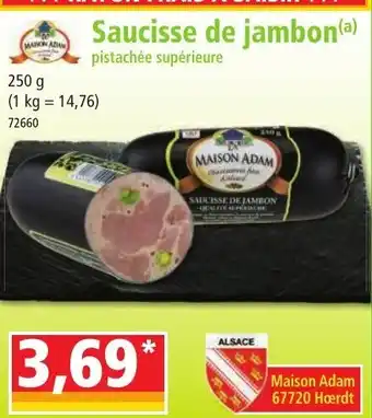 Norma Saucisse de Jambon offre