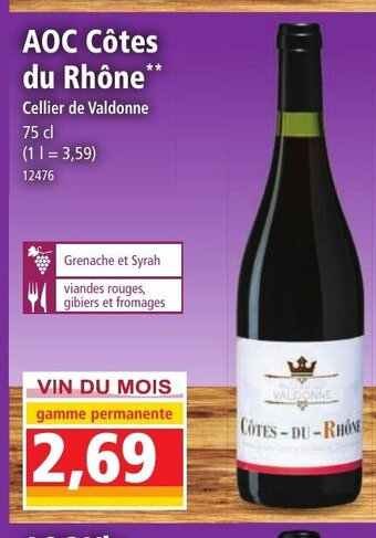 Norma AOC Côtes Du rhône offre