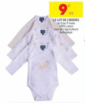 Stokomani Le lot de 3 bodies offre