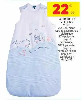 La gigoteuse velours